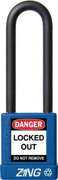 Lockout Padlock, KA, Blue, 1-3/4