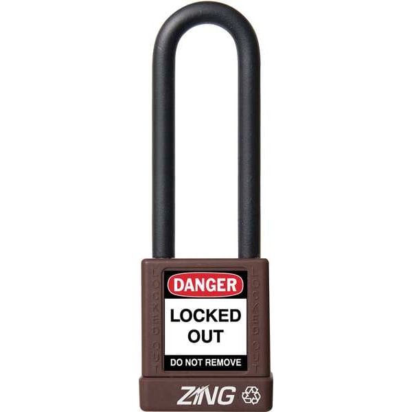 Lockout Padlock, KD, Brown, 1-3/4