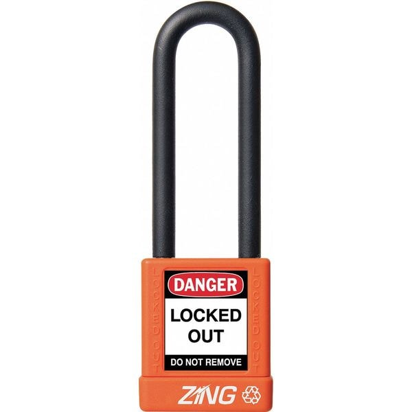 Lockout Padlock, KA, Orange, 1-3/4