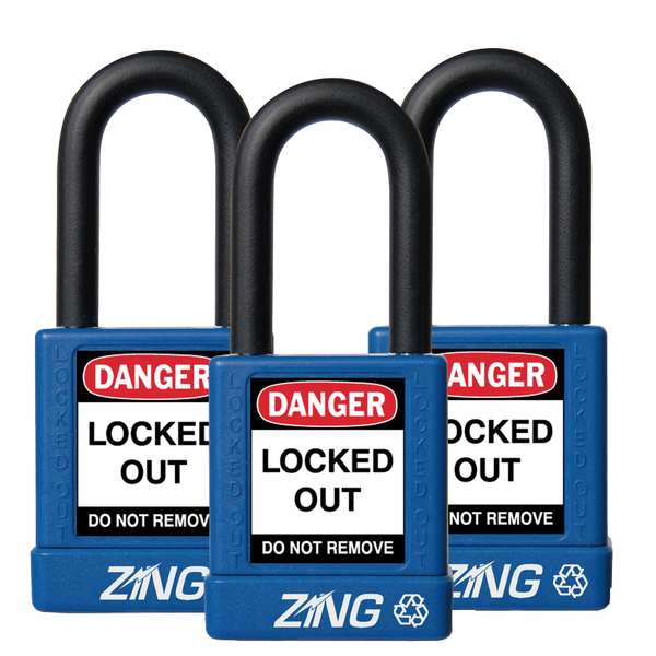 Lockout Padlock, KA, Blue, 1-3/4