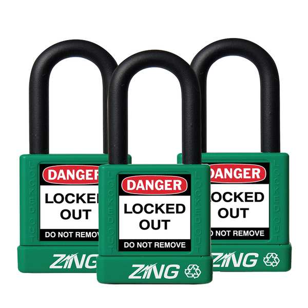 Lockout Padlock, KA, Green, 1-3/4