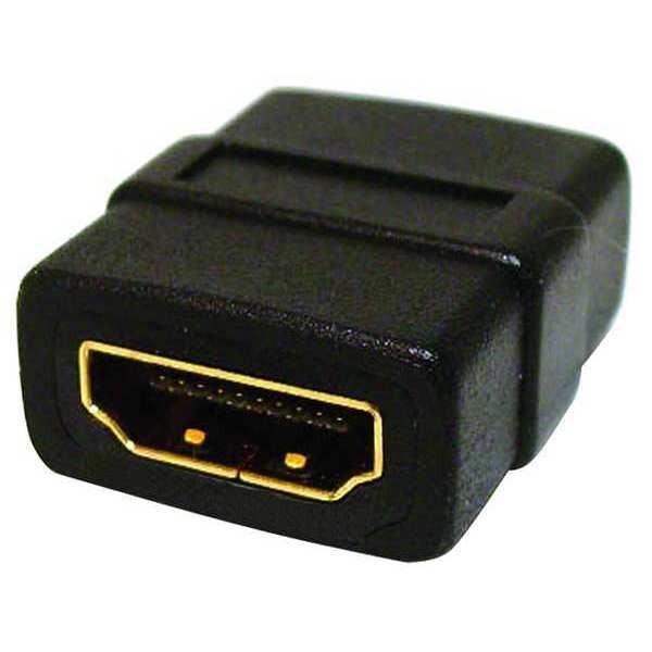 Cable Coupler, HDMI, Black, Straight