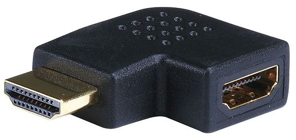 Port Saver, M HDMI to F HDMI, 90 Deg Vert