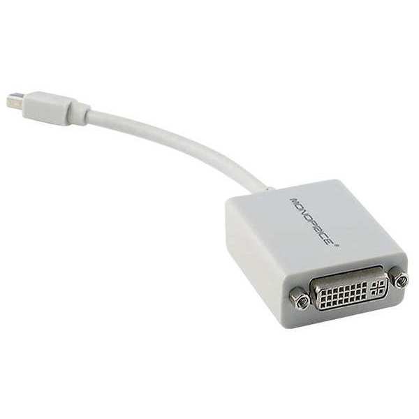 White Mini Displayport to DVI Adapter
