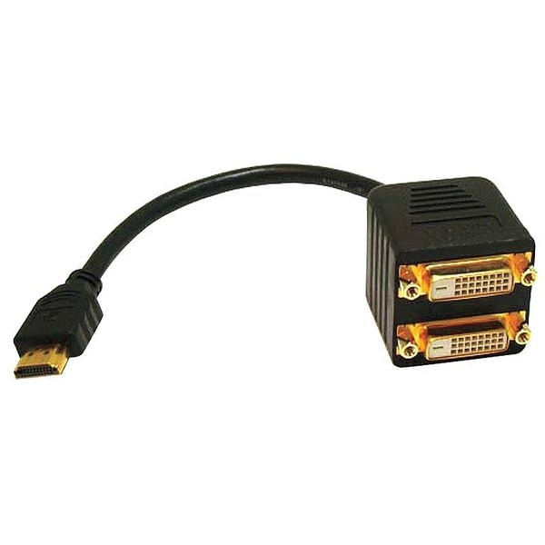 Video Splitter, HDMI Male to DVI-D Female X 2