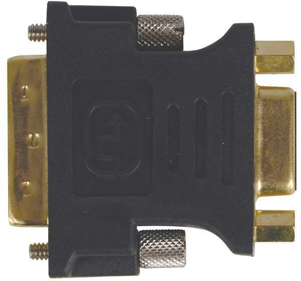 DVI-A Dual Link Male to HD15(VGA) Female Adapter (Gold Plated)