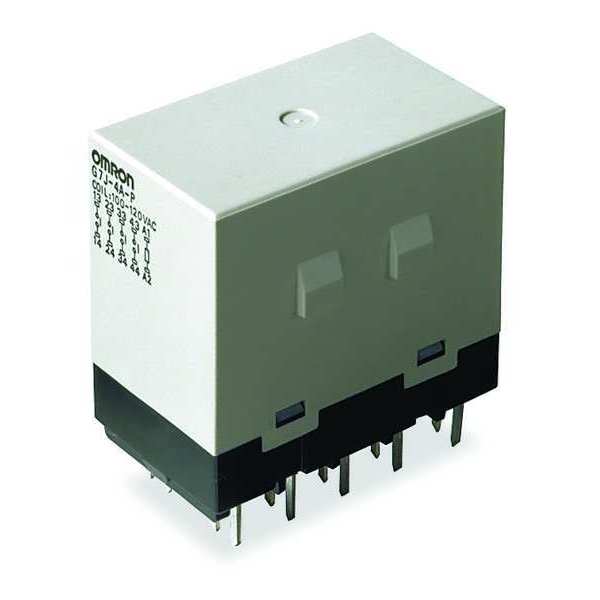 Enclosed Power Relay, 10Pin, 120VAC, DPST, Hz: 50/60