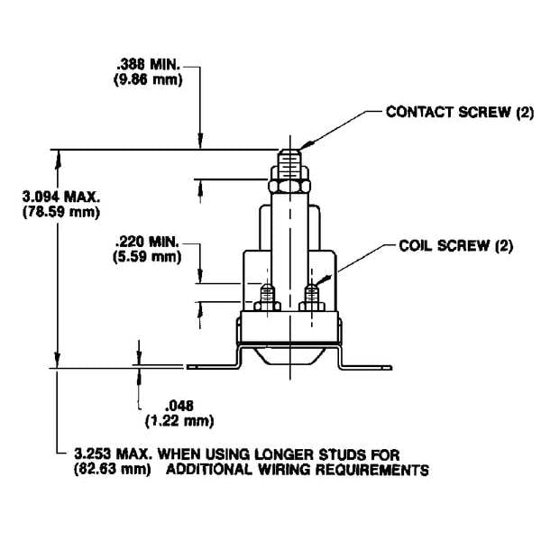 DC Power Solenoid, 12V, Amps 80