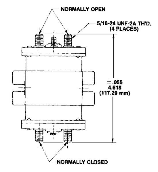 DC Power Solenoid, 36V, Amps 200