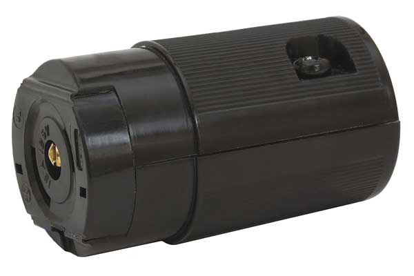 15A Midget Locking Connector 2P 3W 120VAC ML-2R BK