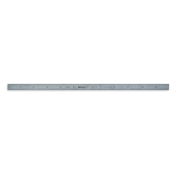 Steel Rule, Flexible, 12 In, 32/64/0.5/1mm