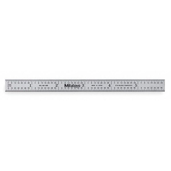 Steel Rule, Flexible, 6In, 32/64ths/0.5/1mm
