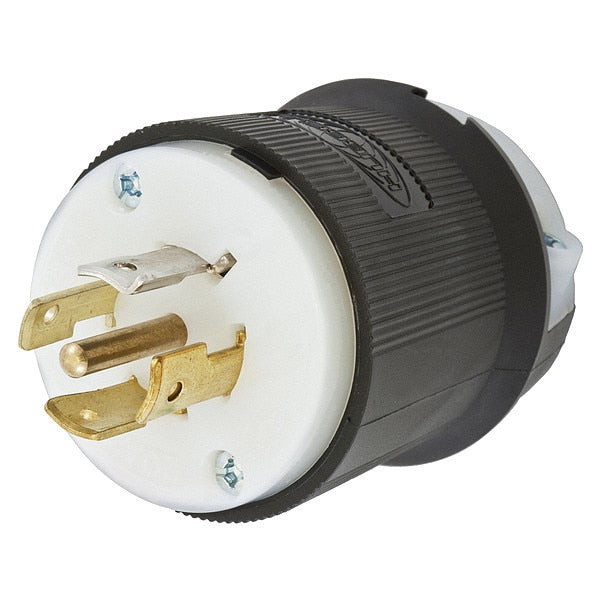 20A Twist-Lock Plug 4P 5W 277/480VAC L22-20P BK/WT