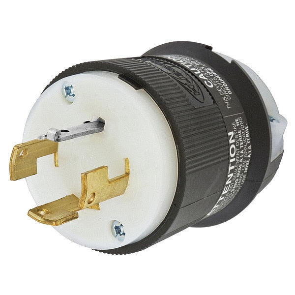 20A Twist-Lock Plug 4P 4W 120/208VAC BK/WT