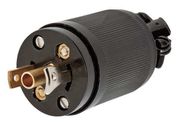 15A Midget Locking Plug 2P 3W 120VAC ML-2P BK