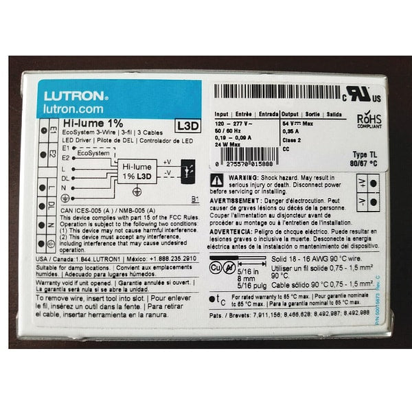 LED Driver, 120 to 277VAC, 15V to 38VDC