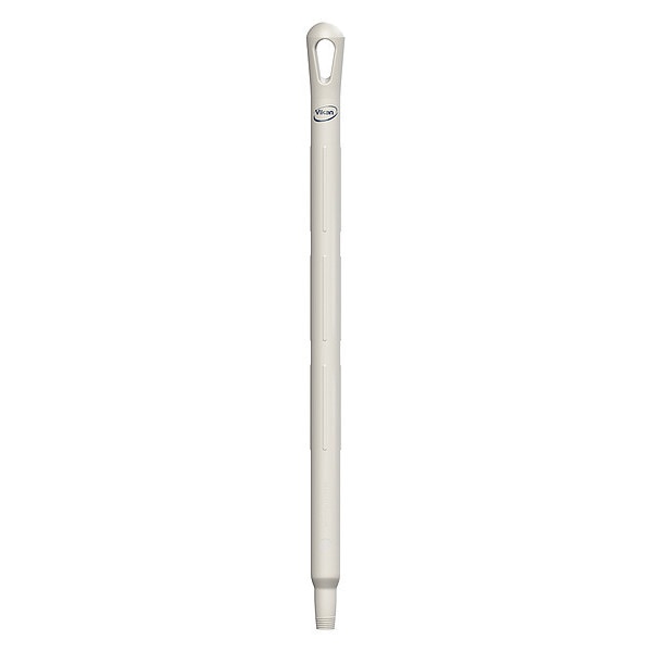 Color Coded Handle, 1 1/4 in Dia, White, Polypropylene