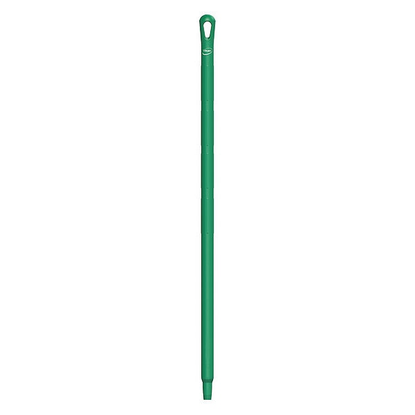 Color Coded Handle, 1 1/4 in Dia, Green, Polypropylene