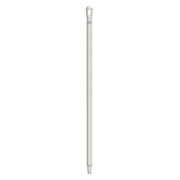 Color Coded Handle, 1 1/4 in Dia, White, Polypropylene
