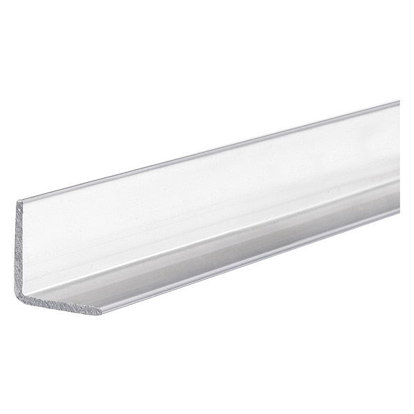 Gray Polycarbonate Angle Stock, 3 ft L, 0.05 in T, 9,700 psi