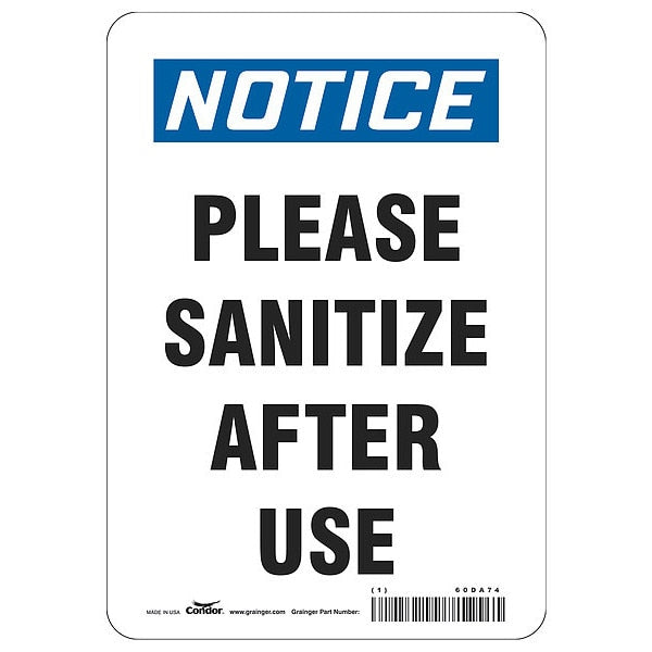 Please Sanitize After Use Sign, 7
