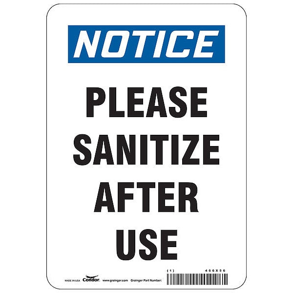 Please Sanitize After Use Sign, 7
