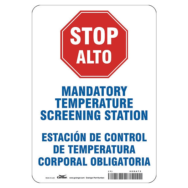 Temperature Screening Sign, 7