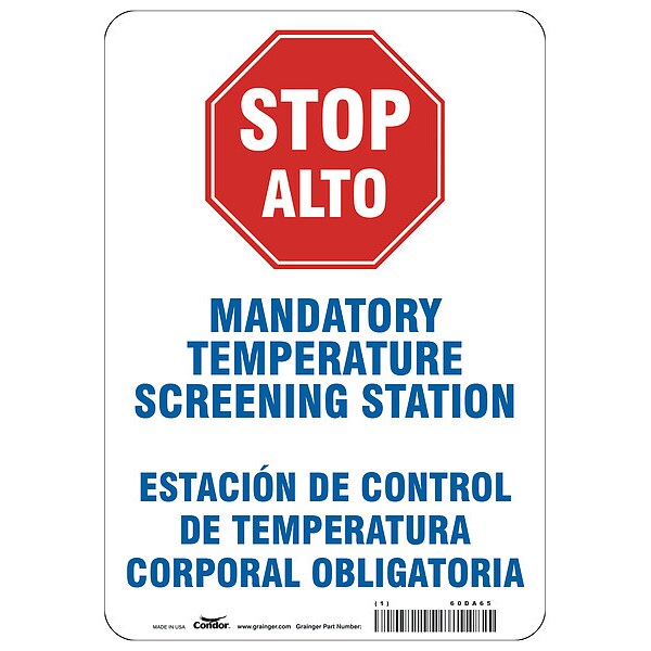 Temperature Screening Sign, 7