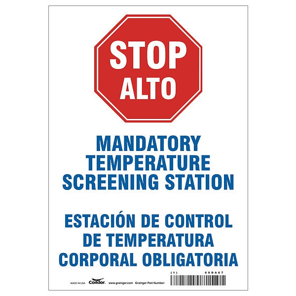 Temperature Screening Sign, 7