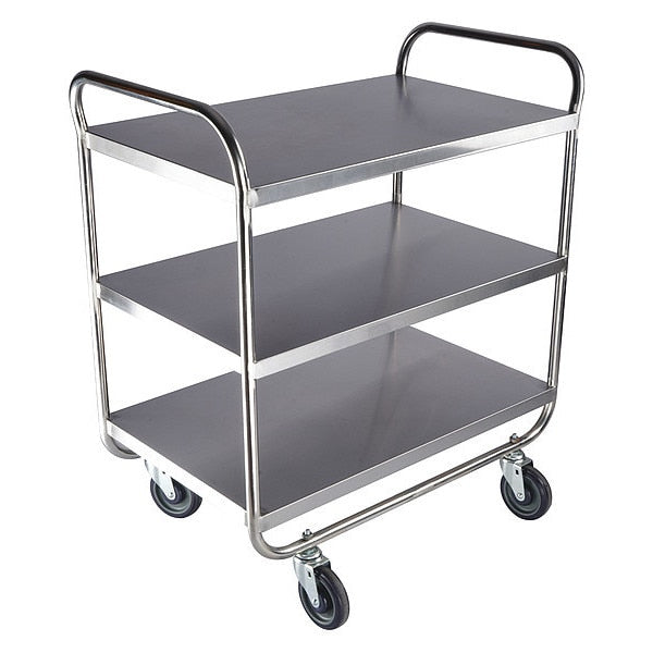 Stainless Steel Utility Cart, No Handle, 500 lb