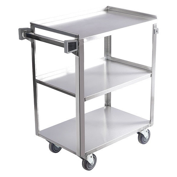 Stainless Steel Utility Cart, No Handle, 300 lb