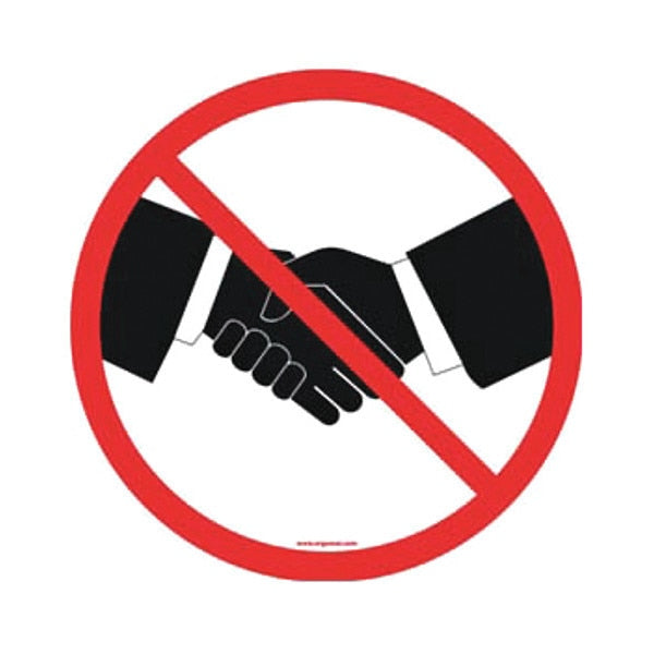 No Handshake Sign, 6