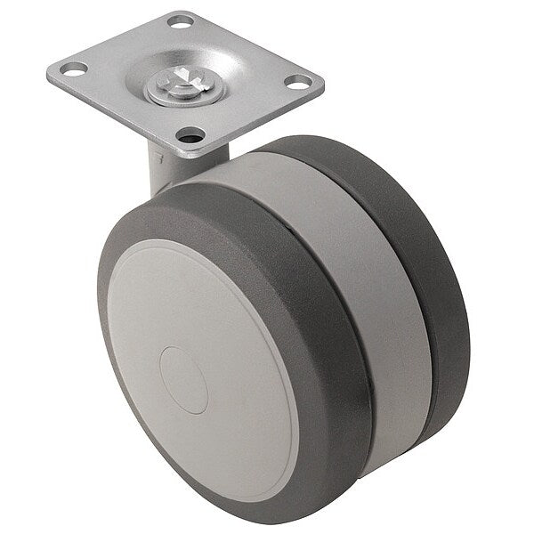 50mm Non-Marking Thermoplastic Elastomer Swivel Caster, No Brake, Loads Up To 75 lb