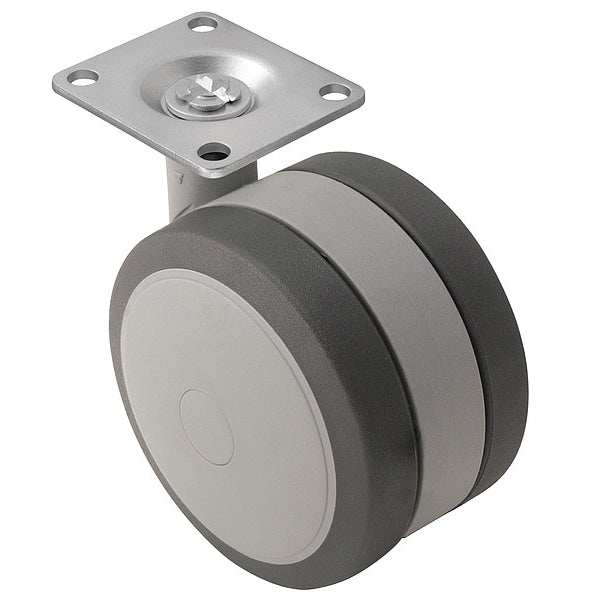 125mm Non-Marking Thermoplastic Elastomer Swivel Caster, No Brake, Loads Up To 225 lb
