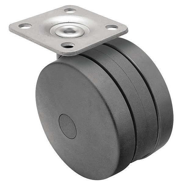 125mm Non-Marking Nylon Swivel Caster, No Brake, Loads Up To 225 lb