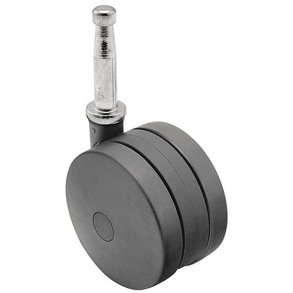 50mm Non-Marking Nylon Swivel Caster, No Brake, Loads Up To 75 lb