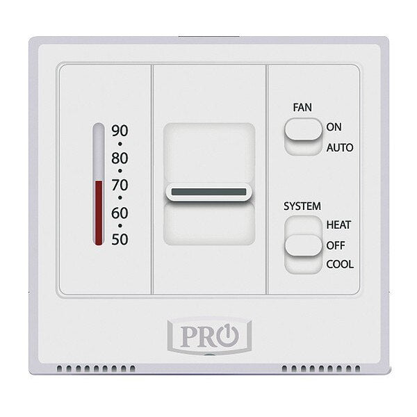 Low Voltage Thermostat, Wall Mount, Hardwired, 24VAC