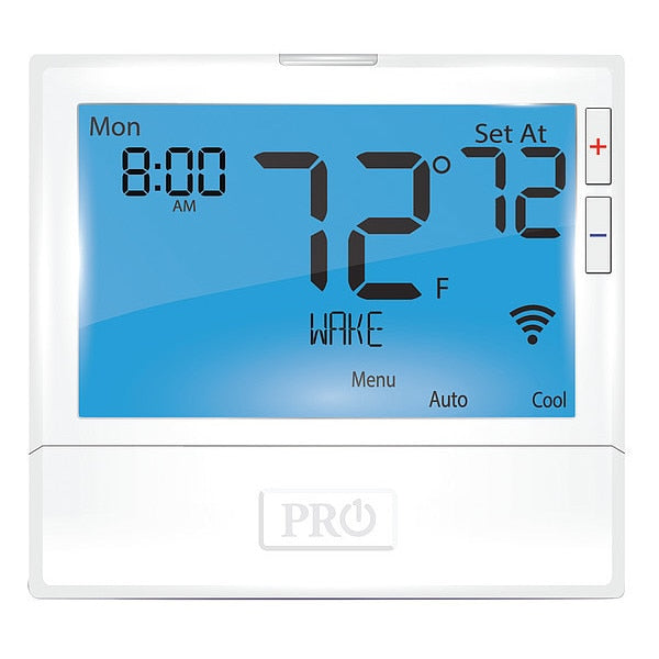 Wireless Low Voltage Thermostat, 7 or 5-1-1 Programs, 4 Heat Pump or 2 Conventional H 2 C, 24V AC