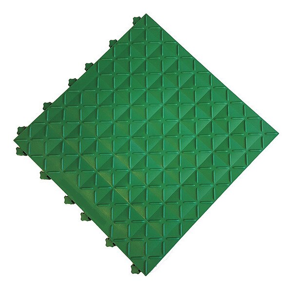 Interlocking Antifatigue Mat Tile Vinyl 18 in 18 in 1 in