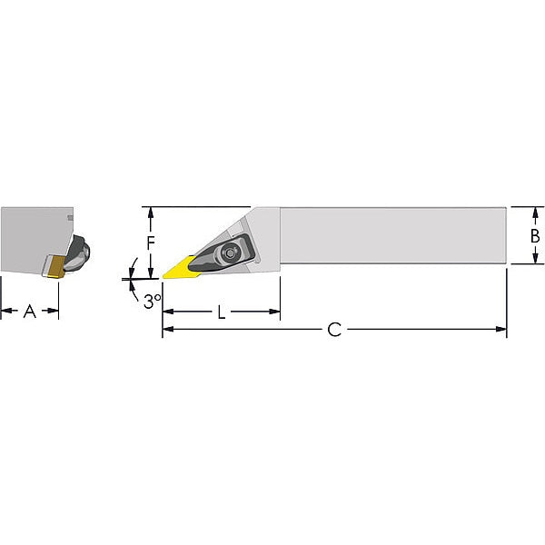 Indexable Profiling End Mill, 1