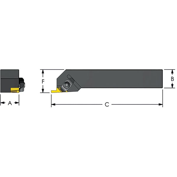 Indexable Profiling End Mill, 25.00mm, PHC