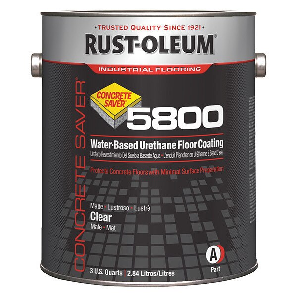 1 gal Floor Coating, Matte Finish, Matte Clear, Water Base