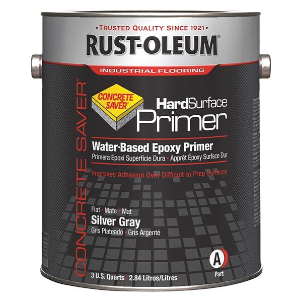 Epoxy Paint, Silver Gray, Flat, 3.75 qt, 250 to 350 sq ft/gal, None Series