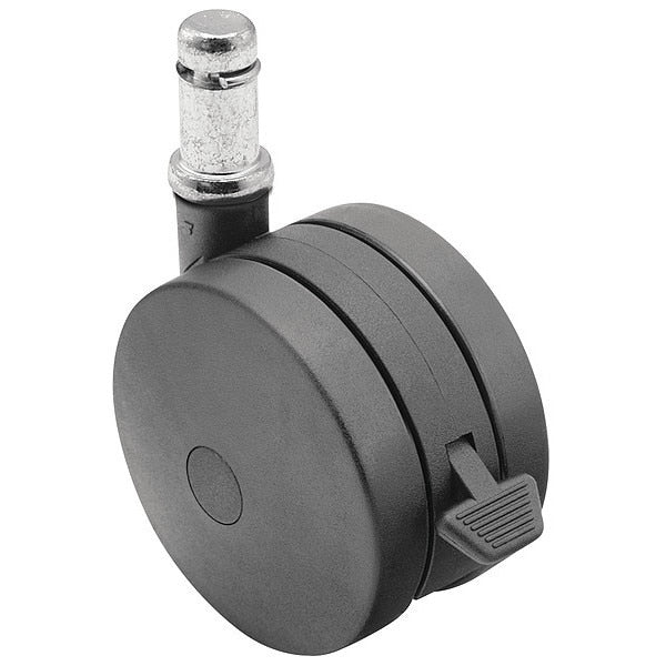 75mm Non-Marking Nylon Swivel Caster, Side Brake, Loads Up To 165 lb