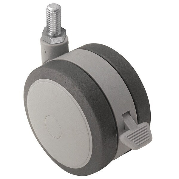 125mm Non-Marking Thermoplastic Elastomer Swivel Caster, Side Brake, Loads Up To 225 lb