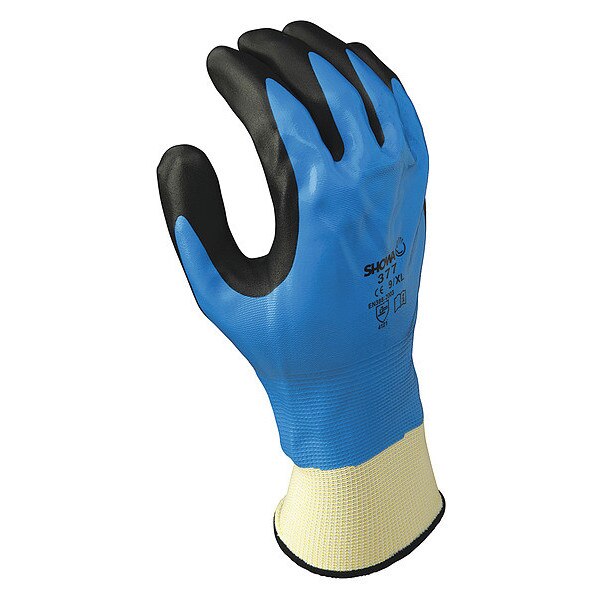 VF, Coated Gloves, Blk/Bl, S, 4THF8, PR