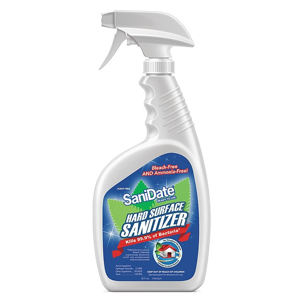 Disinfectants and Sanitizers, 32 oz. Trigger Spray Bottle, Unscented