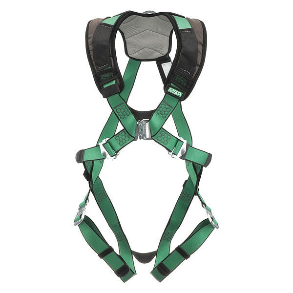 Safety Harness, Vest Style, XS, Polyester, Green