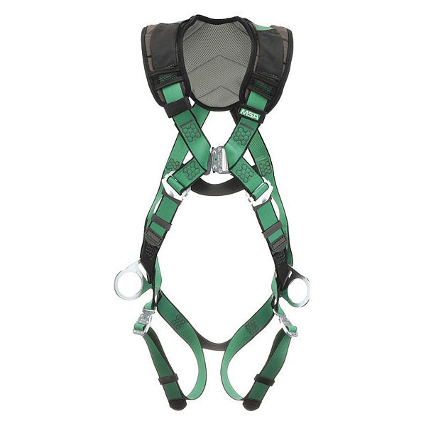 Safety Harness, Vest Style, XL, Polyester, Green