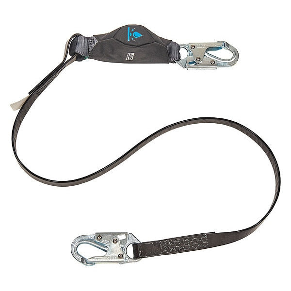 Shock Absorbing Lanyard, SS Snap, S, 6 ft., Number of Legs: 1